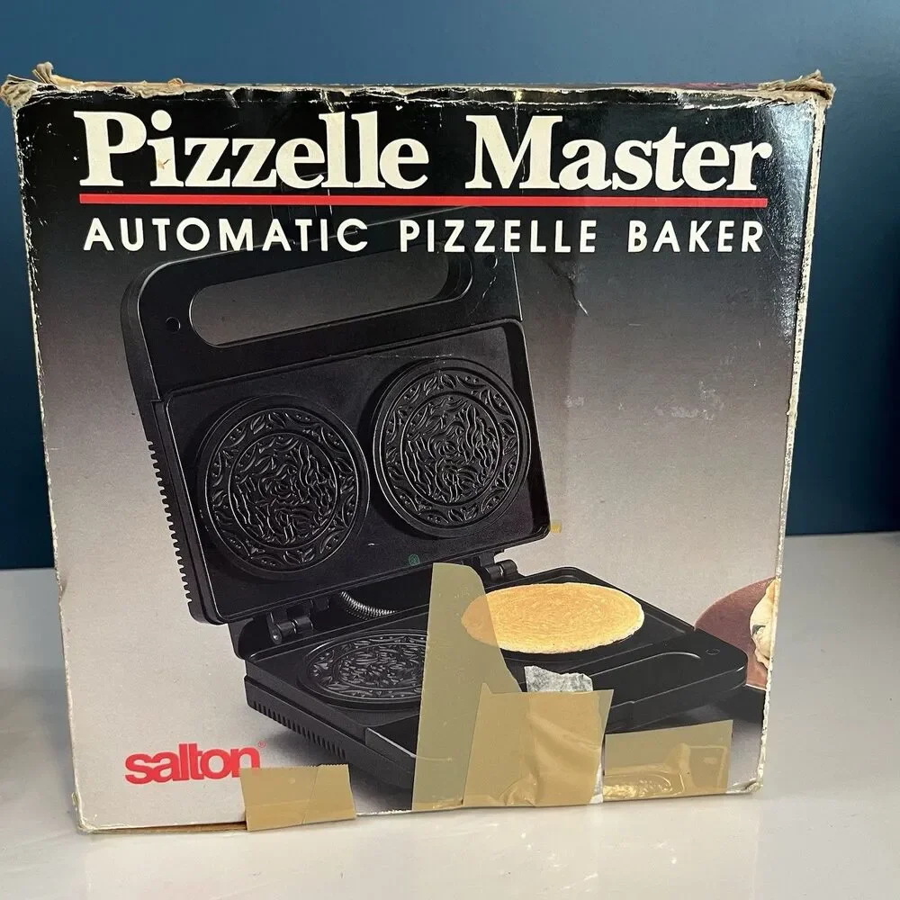Salton Pizzelle Maker Master Automatic Electric Baker WM-6 1994 VTG Tested!